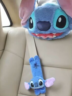 Disney Stitch Plush Seat Belt Buddy Car Accessory - Lilo & Stitch